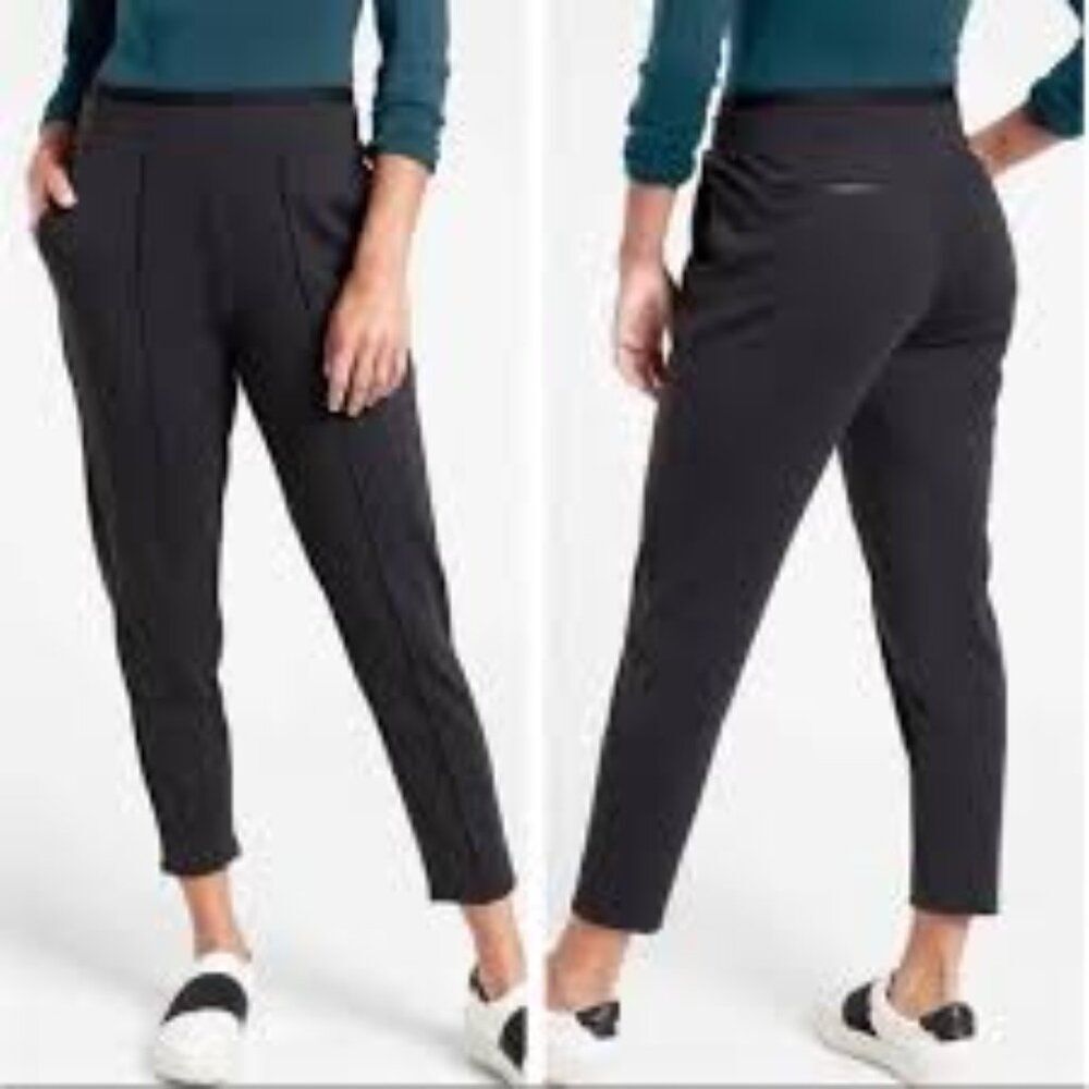 Athleta Venice Pintuck Pant Black Womens Small Style#487666